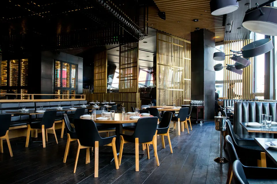 Elegant, clean restaurant interior